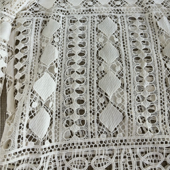 Ellison White Embellished 3/4 Sleeve Blouse - Picture 2 of 4